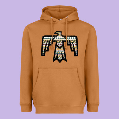 Western Green Aztec Thunderbird Heavyweight Hoodie Designed By Bettercallsaul