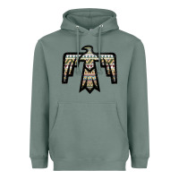 Sage Western Green Aztec Thunderbird Heavyweight Hoodie - Bettercallsaul