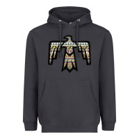 Smoke Western Green Aztec Thunderbird Heavyweight Hoodie - Bettercallsaul