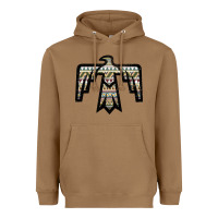 Toasted Coconut Western Green Aztec Thunderbird Heavyweight Hoodie - Bettercallsaul
