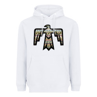 White Western Green Aztec Thunderbird Heavyweight Hoodie - Bettercallsaul