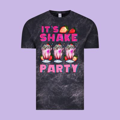 Its Shake Party With Milkshake Vintage Tee Designed By Adodesignshop