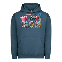 Pigment Midnight Navy Nurse mom Mother's Day Urban Hoodie - HowdyJamesFarm