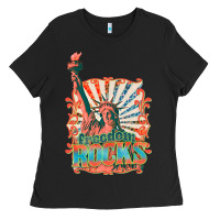 Retro Freedom Rocks Billie Wilder Ladies Tee | Teevron