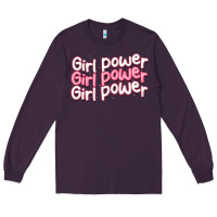 Plum girl power Long Sleeve Tee - MaliasSmallBusiness