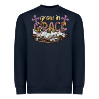 Navy grow in grace Heavyweight Sweatshirt - NancyCooperArtShop