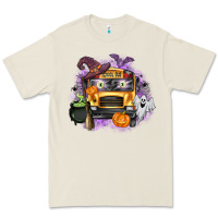 Bone Halloween School Bus Premium Tee - texasbilliewilder