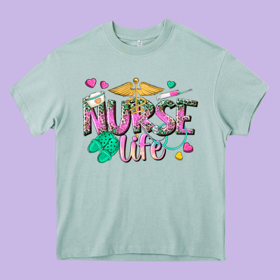 Nurse Life Heavy Core Tee Designed By Texasbilliewilder