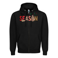 Black tis the season christmas debbie cake Zipper Hoodie - MaliasSmallBusiness