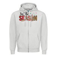 Dove Grey tis the season christmas debbie cake Zipper Hoodie - MaliasSmallBusiness