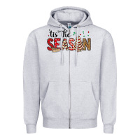 Heather Grey tis the season christmas debbie cake Zipper Hoodie - MaliasSmallBusiness