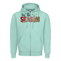 Seafoam tis the season christmas debbie cake Zipper Hoodie - MaliasSmallBusiness