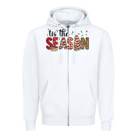 White tis the season christmas debbie cake Zipper Hoodie - MaliasSmallBusiness