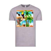 Vintage Zinc tropical animals seamless pattern Vintage Tee - BundleAndBundleShop