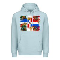 Blue Mist Mexican and Puerto Rico Flag Premium Hoodie - texasbilliewilder