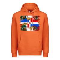 Carrot Mexican and Puerto Rico Flag Premium Hoodie - texasbilliewilder