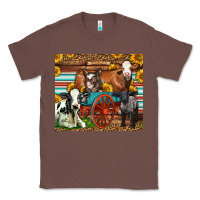 Chestnut Farm Animals On An Old Wagon Classic Tee - LillyAllenDesigns
