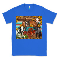 True Royal Farm Animals On An Old Wagon Classic Tee - LillyAllenDesigns