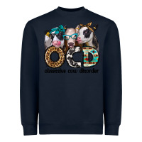 Navy ocd obsessive cow disorder Heavyweight Sweatshirt - Jasminsmagicworld