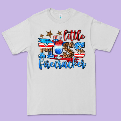 Little Miss Firecracker Premium Tee Designed By Adodesignshop