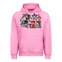 Fuchsia Pink Oh my stars horse 4th of july Urban Hoodie - CowGirlArtShop