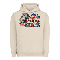 Pigment French Oak Oh my stars horse 4th of july Urban Hoodie - CowGirlArtShop