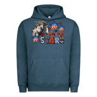 Pigment Midnight Navy Oh my stars horse 4th of july Urban Hoodie - CowGirlArtShop
