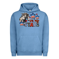 Pigment Pebble Blue Oh my stars horse 4th of july Urban Hoodie - CowGirlArtShop
