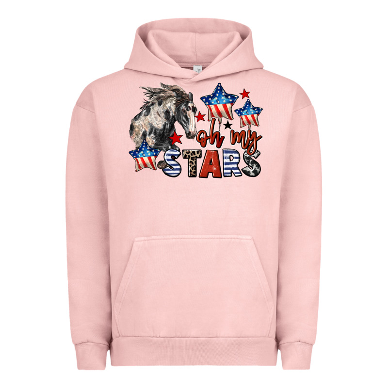 Oh My Stars Horse 4th Of July Urban Hoodie by CowGirlArtShop | Teevron