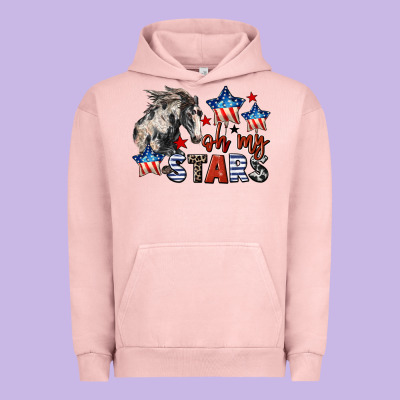 Oh My Stars Horse 4th Of July Urban Hoodie Designed By Cowgirlartshop