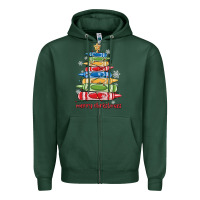 Sports Green crayons tree christmas Zipper Hoodie - MaliasSmallBusiness