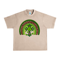 French Oak Western Shamrock Cross Rainbow Urban Heavy Tee - Artiststas