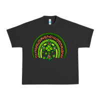 Pigment Black Western Shamrock Cross Rainbow Urban Heavy Tee - Artiststas