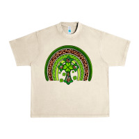 Sandshell Western Shamrock Cross Rainbow Urban Heavy Tee - Artiststas