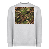 Heather Grey camouflage  leopard Heavyweight Sweatshirt - BarkalooDesign