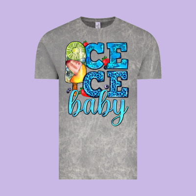 Ice Ice Baby With Popsicle Vintage Tee Designed By Adodesignshop