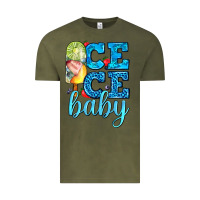 Vintage Olive ice ice baby with popsicle Vintage Tee - AdoDesignShop