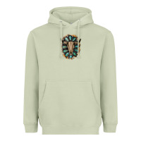 Matcha Western Gemstone Bull Skull Heavyweight Hoodie - Bettercallsaul