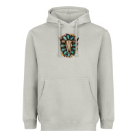 Moon Dust Western Gemstone Bull Skull Heavyweight Hoodie - Bettercallsaul