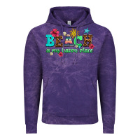 Cloud Purple beach is my happy place Vintage Hoodie - AdoDesignShop