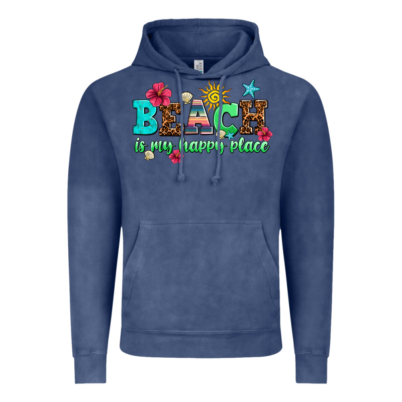Beach Is My Happy Place Vintage Hoodie by AdoDesignShop | Teevron
