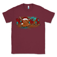 Burgundy christmas nana highland cow Classic Tee - BarkalooDesign