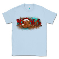 Dusty Blue christmas nana highland cow Classic Tee - BarkalooDesign