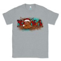 Heather Grey christmas nana highland cow Classic Tee - BarkalooDesign