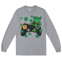 Heather Grey video game st patricks day Long Sleeve Tee - MaliasSmallBusiness