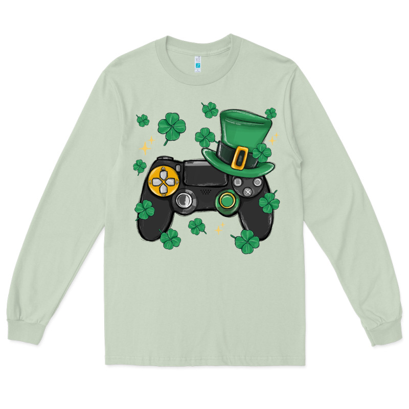 Video Game St Patricks Day Long Sleeve Tee by MaliasSmallBusiness | Teevron