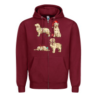 Christmas Dogs Zipper Hoodie | Teevron