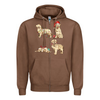 Chestnut christmas dogs Zipper Hoodie - MaliasSmallBusiness