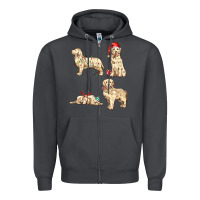 Smoke christmas dogs Zipper Hoodie - MaliasSmallBusiness