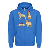 True Royal christmas dogs Zipper Hoodie - MaliasSmallBusiness